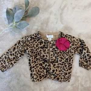 100% cotton leopard print sweater